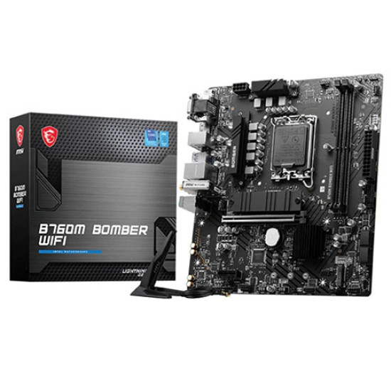 MSI B760M BOMBER WIFI DDR4 Intel Motherboard