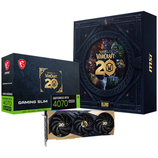 MSI GeForce RTX 4070 Super 12G Gaming Slim World of Warcraft EDITION