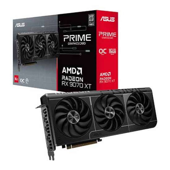 Asus Prime Radeon RX 9070 XT OC Edition 16GB GDDR6 (PRIME-RX9070XT-O16G)