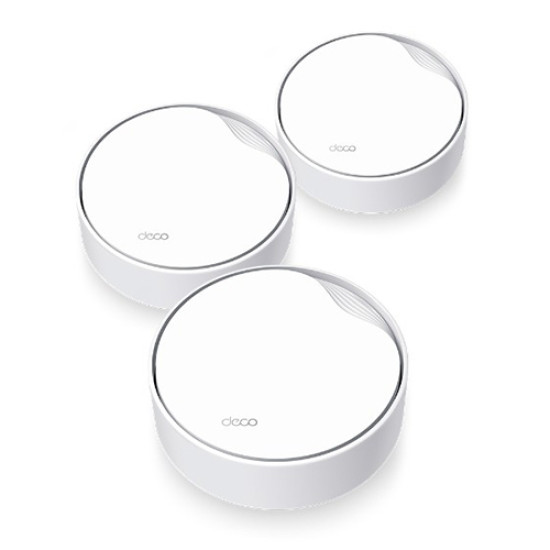 TP Link Deco X50-PoE AX3000 Whole Home Mesh WiFi 6 System with PoE (3 Pack Unit)