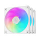 Deepcool Fan FD14 WH ARGB 3 IN 1 140mm Triple Fan Kit White (R-FD14-WHAPN3-G)