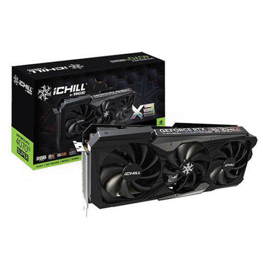 INNO3D GeForce RTX 4070 Ti SUPER iCHILL X3 16GB GDDR6 (C407TS3-166XX-186148H)