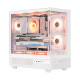 Ant Esports Crystal X6 ATX Computer Case with Type C White