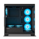 Ant Esports Crystal X7 ATX Computer Case with Type C Black