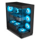 Ant Esports Crystal X7 ATX Computer Case with Type C Black