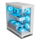 Ant Esports Crystal X7 ATX Computer Case with Type C White