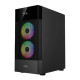 Gamdias AURA GC5 ARGB DIGITAL Display MESH ARGB Mid-Tower Case Black