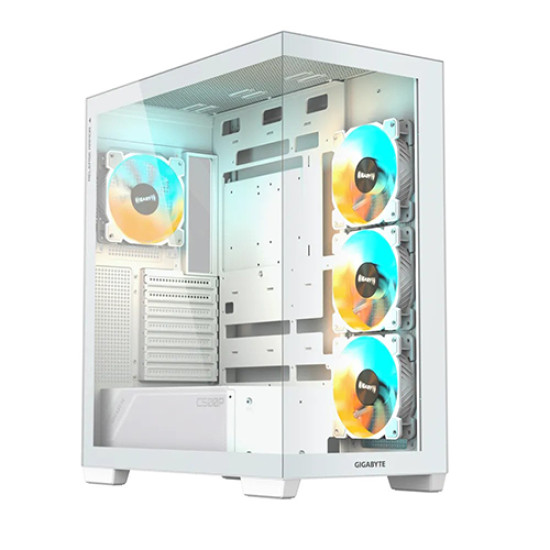 Gigabyte C500 Panoramic Stealth ICE White Mid Tower Gaming Cabinet (C500 PI ST WHITE)