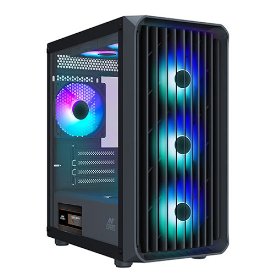 Ant Esports 205 Mini 6F Mid-Tower Computer Case Black