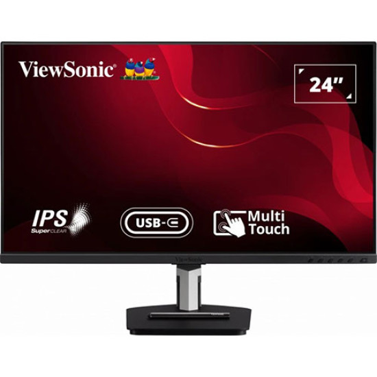 ViewSonic 24 inch FHD IPS Panel USB Type-C Touch Screen Monitor with Speakers (TD2455)