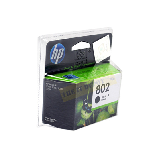 HP 802 Black Ink Cartridge (CH563ZZ)