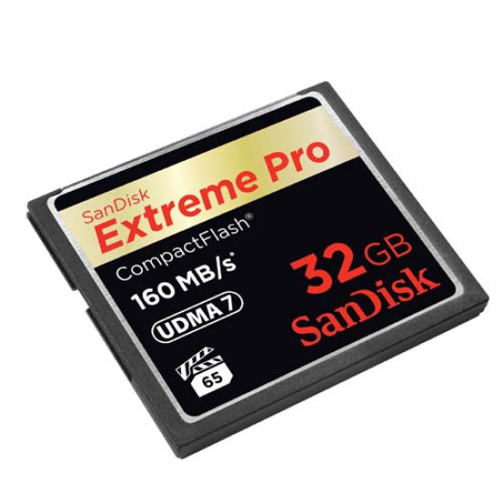 SanDisk 32GB 160MB Extreme Pro CompactFlash Card (SDCFXPS-032G-X46)