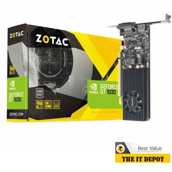 Zotac Geforce GT 1030 2GB GDDR5 Graphic Card (ZT-P10300A-10L)