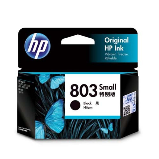 HP 803 Small Black Original Ink Cartridge (F6V23AA)