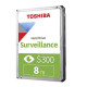 Toshiba S300 8TB High-Performance Hard Drive (HDWT380UZSVA)