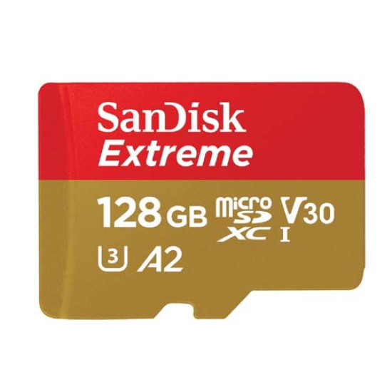 SanDisk Extreme 128GB MicroSD UHS-I Card (SDSQXA1-128G-GN6MA)