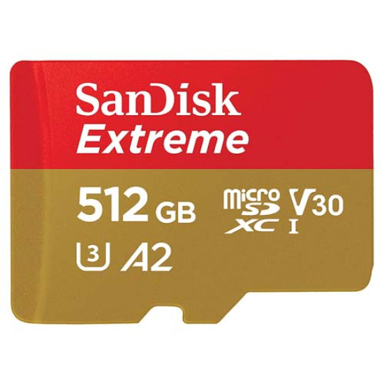 SanDisk Extreme 512GB MicroSD UHS-I Card (SDSQXA1-512G-GN6MA)