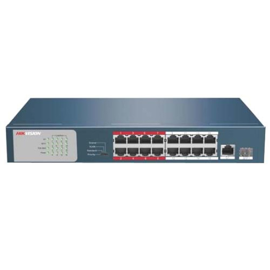 Hikvision DS-3E Series 16 Port Unmanaged PoE Switch (DS-3E0318P-E-M)