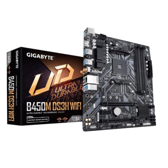 Gigabyte B450M DS3H WIFI AMD Motherboard