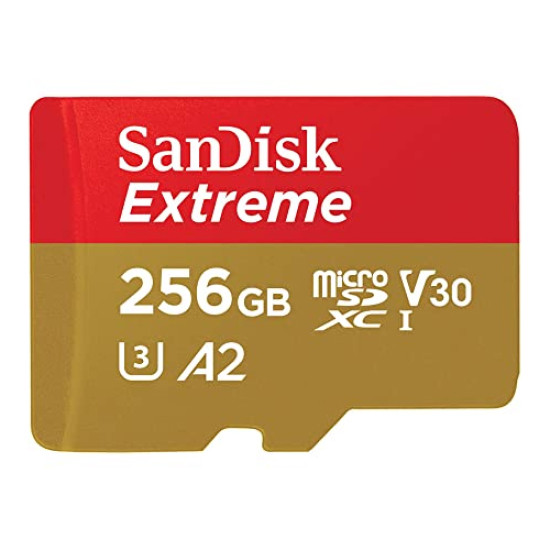 SanDisk Extreme 256GB MicroSD UHS-I Card (SDSQXA1-256G-GN6MN)