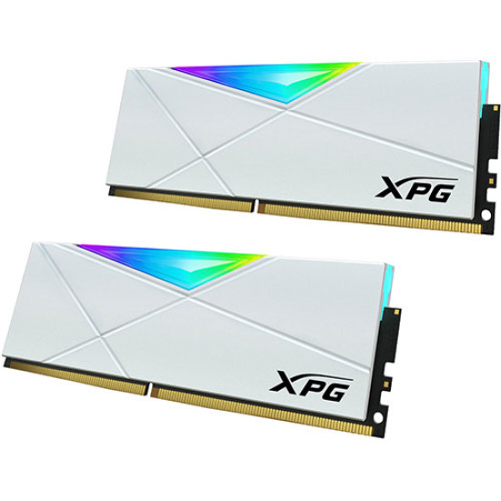 Adata XPG Spectrix D50 16GB (8GBx2) 3200MHZ White DDR4 RGB Ram (AX4U32008G16A-DW50)