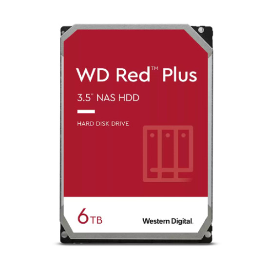 Western Digital Red Plus 6TB NAS Hard Disk Drive (WD60EFZX)