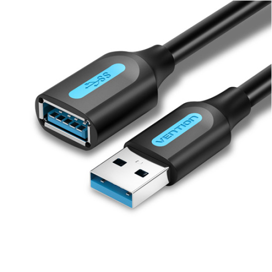 Vention USB 3.0 A Male to A Female Extension Cable 1M Black (CBHBF)