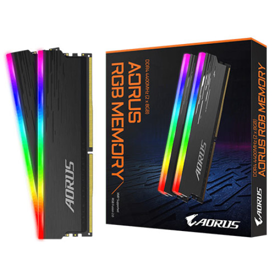 Gigabyte AORUS DDR4 16GB (2x8GB) 4400MHz RGB Memory (GP-ARS16G44)