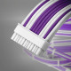 Antec Sleeved Extension Cable Kit - Purple-White (PSUSCW30-205-P-W)