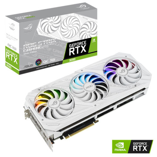 Asus ROG Strix RTX 3090 White OC 24GB GDDR6X (ROG-STRIX-RTX3090-O24G-WHITE)