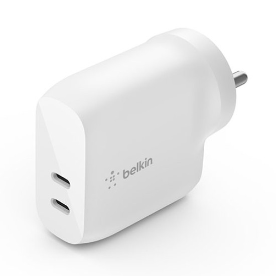 Belkin Dual USB-C 40W PD Wall Charger (WCB006zbWH)