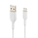 Belkin BOOST CHARGE USB-C to USB-A Cable - 15cm - White (CAB001BT1MWH)