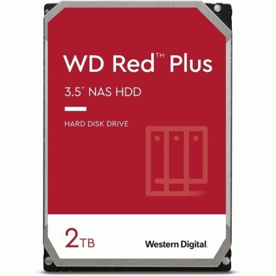 Western Digital Red Plus 2TB NAS Internal Hard Drive (WD20EFZX)