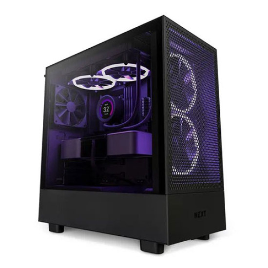 NZXT H5 Flow Compact Mid-tower Airflow Case - Black (CC-H51FB-01)