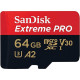 SanDisk Extreme Pro 64GB Class 3 UHS-I Micro SDXC Memory Card (SDSQXCU-064G-GN6MA)