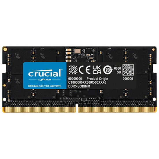 Crucial 32GB DDR5-5200 SODIMM Laptop Memory (CT32G52C42S5)