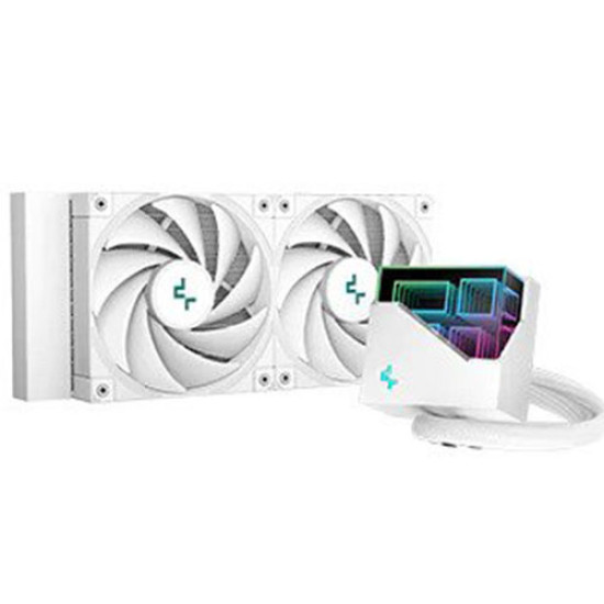 Deepcool LT520 WH 240mm High-Performance Liquid CPU Cooler - White (R-LT520-WHAMNF-G-1)