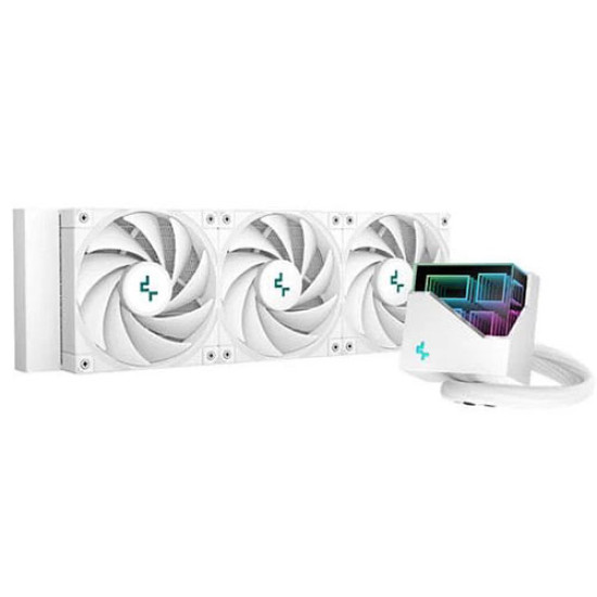 Deepcool LT720 WH 360mm High-Performance Liquid CPU Cooler - White (R-LT720-WHAMNF-G-1)