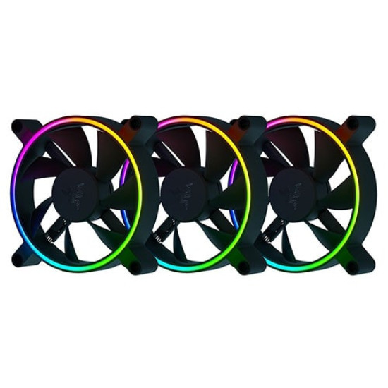 Razer Kunai Chroma RGB 120MM LED PWM Performance Fan - 3 Fans (RC21-01810100-R3M1)