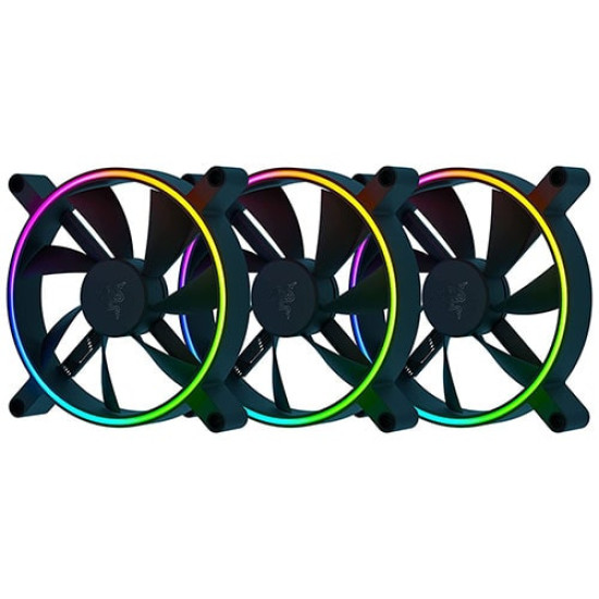 Razer Kunai Chroma RGB 140MM LED PWM Performance Fan - 3 Fans (RC21-01810200-R3M1)