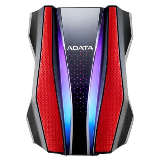 Adata HD770G RGB 2TB Red External Hard Drive (AHD770G-2TU32G1-CRD)