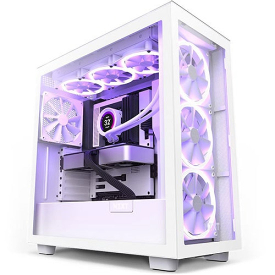 NZXT H7 (2023) Elite ATX Mid Tower Cabinet White (CM-H71EW-02)