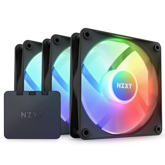 NZXT F120RGB Core 120mm RGB Fans Triple Pack Black (RF-C12TF-B1)