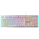 Gamdias HERMES M6 Mechanical Keyboard White Blue