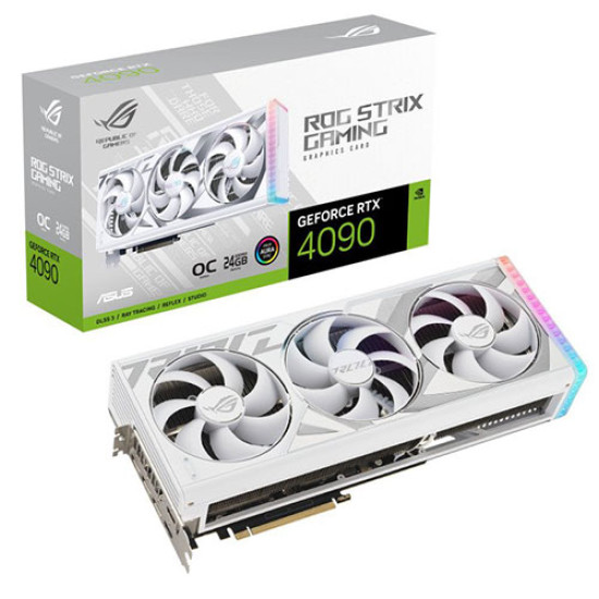 Asus ROG Strix Gaming RTX 4090 OC 24GB GDDR6 White (ROG-STRIX-RTX4090-O24GWHITE)