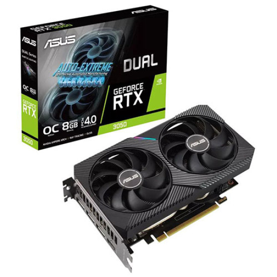 Asus Dual GeForce RTX 3050 V2 OC Edition 8GB GDDR6 (DUAL-RTX3050-O8GV2)