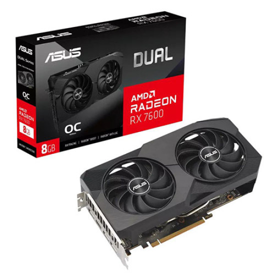 Asus Dual Radeon RX 7600 OC Edition 8GB GDDR6 (DUAL-RX7600-O8G)