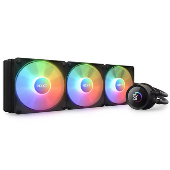 NZXT Kraken 360 RGB 360mm LCD AIO Liquid Cooler Black (RL-KR360-B1)