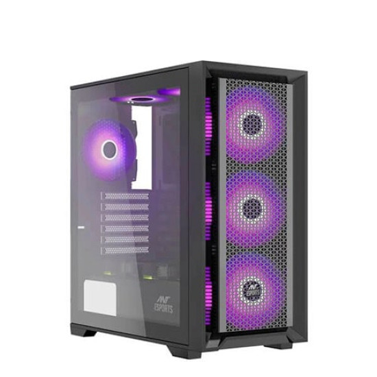 Ant Esports SX7 Black Mid-Tower Gaming Cabinet