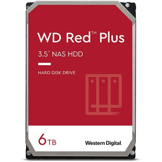 Western Digital Red Plus 6TB NAS Hard Disk Drive (WD60EFPX)